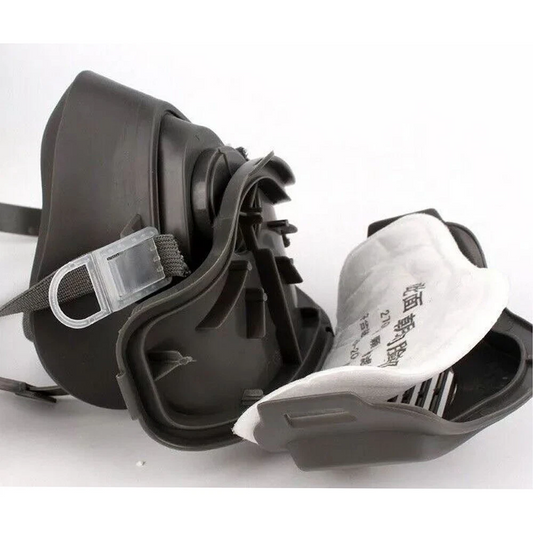 Half Face Gas Mask Cover PRO Respirator 3200 Dust Mask Safety 10 Filters For Sanding Woodworking - image 2