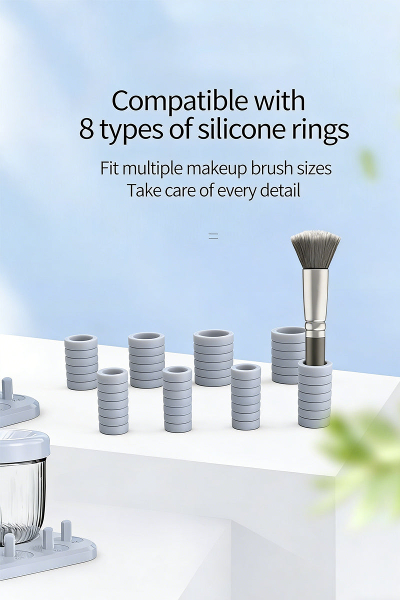 Electric Makeup Brush Scrubber,Multi Functional Automatic Cleaner,Quick Wash Quick Dry Makeup Brush Cleaner - image 9