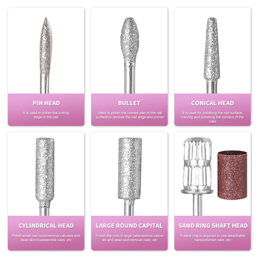 Electric Nail Drill Professional - 45000 RPM Nail File Kit Machine With LCD Display, Hand & Foot Control Low Noise For A - image 2