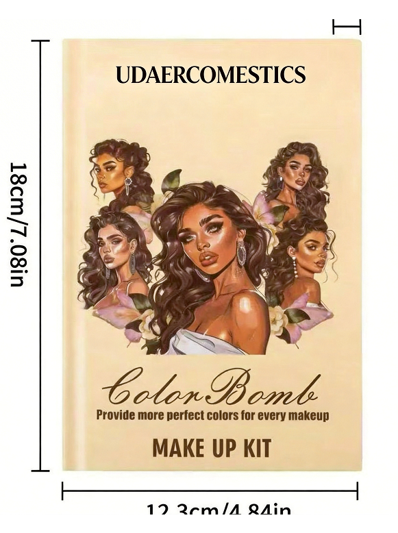 UDAER Beauty Color Bomb 63-Color Makeup Kit - Multi-Function Eyeshadow, Blush, Highlighter & Contour Palette - image 7