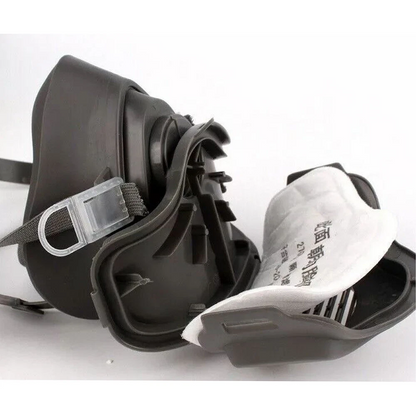Half Face Gas Mask Cover PRO Respirator 3200 Dust Mask Safety 10 Filters For Sanding Woodworking - image 2