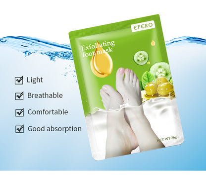 Exfoliating Foot Mask Foot SPA Pedicure Socks Removing Dead Skin Whitening Heels Feet Peeling Anti Cracked Foot Skin Car - image 3