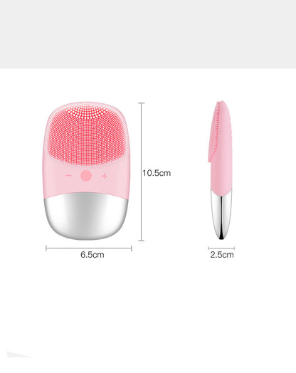 Mini Silicone Electric Face Cleansing Brush Electric Facial Cleanser Facial Cleansing Brush Skin Massager Skin Care Tool - image 2