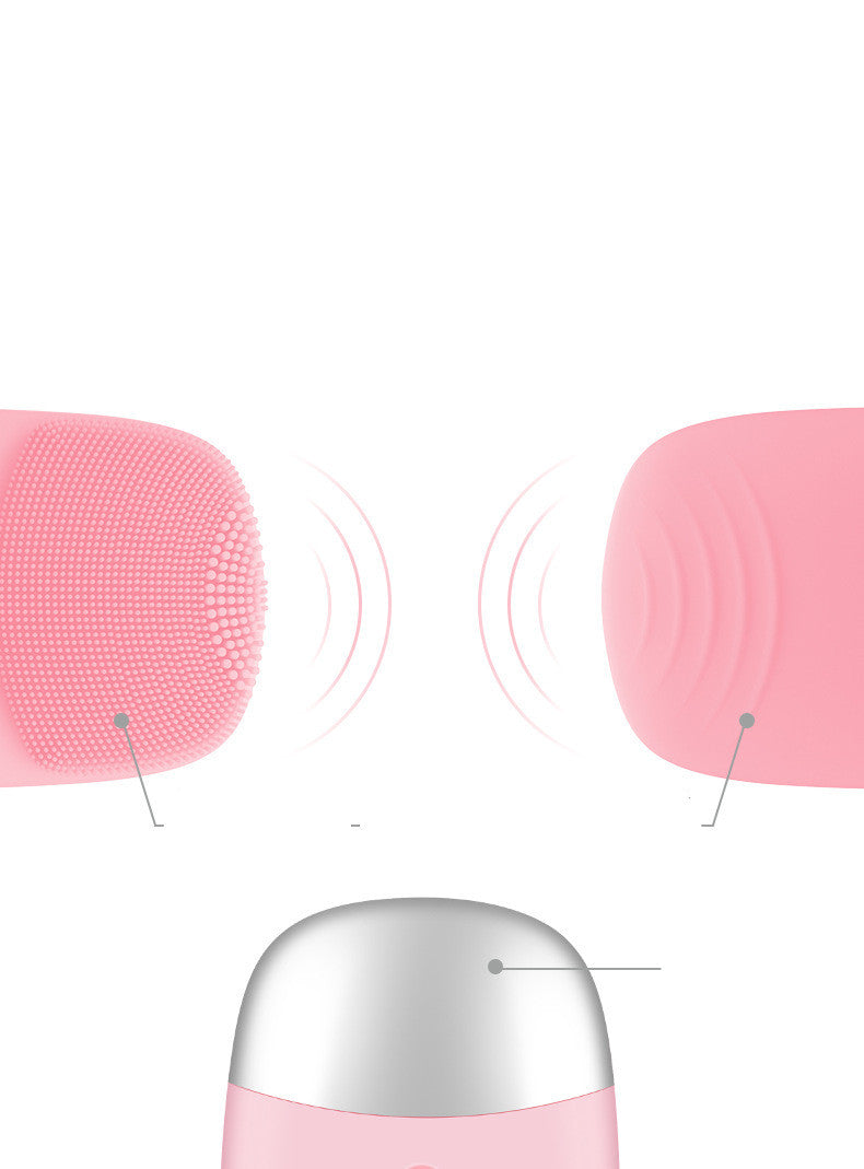Mini Silicone Electric Face Cleansing Brush Electric Facial Cleanser Facial Cleansing Brush Skin Massager Skin Care Tool - image 6