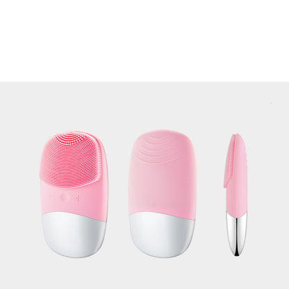 Mini Silicone Electric Face Cleansing Brush Electric Facial Cleanser Facial Cleansing Brush Skin Massager Skin Care Tool - image 7
