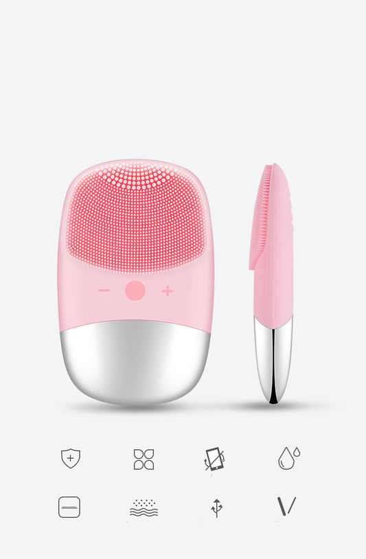 Mini Silicone Electric Face Cleansing Brush Electric Facial Cleanser Facial Cleansing Brush Skin Mas
