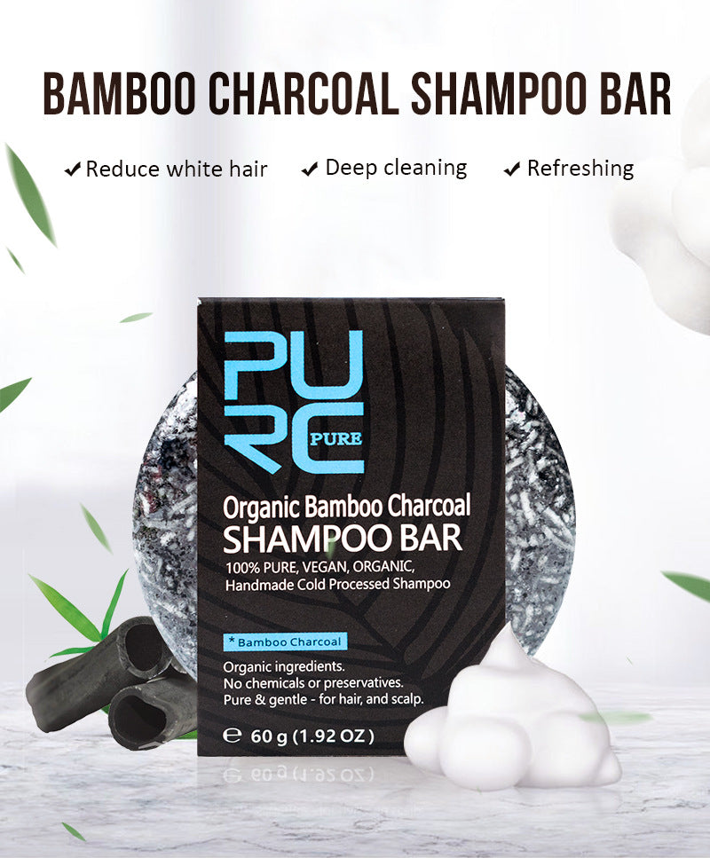 Hand-Extracted Soap Shampoo Bamboo Charcoal Shampoo Soap - image 7