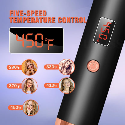 Thermal Brush 1.5 Inch Curling Iron Volumizing Brush Heated Round Brush Ceramic Tourmaline Ionic Curling Comb Dual Volta - image 8