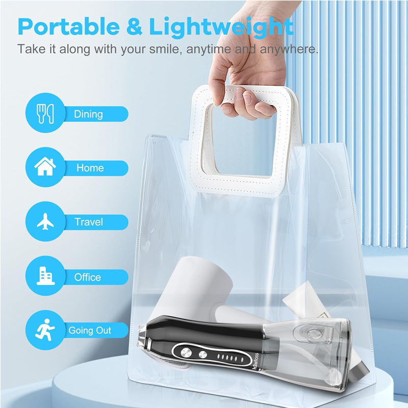 Water Dental Flosser Teeth Pick Portable Oral Irrigator With 5 Modes IPX7 - image 3
