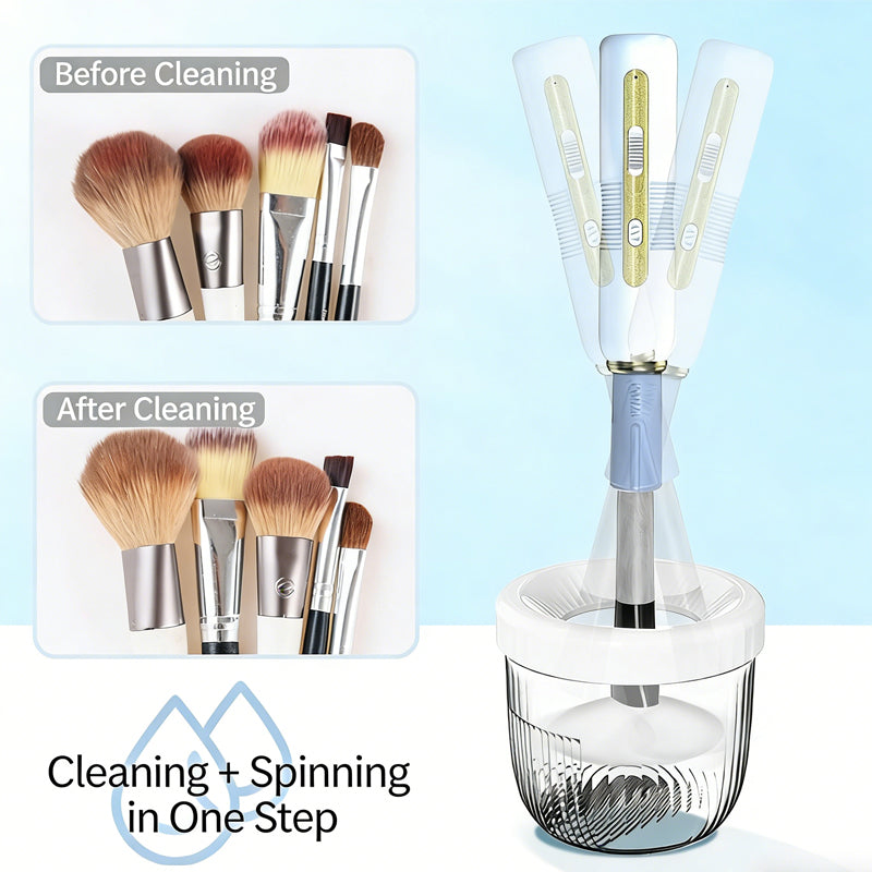 Electric Makeup Brush Scrubber,Multi Functional Automatic Cleaner,Quick Wash Quick Dry Makeup Brush Cleaner - image 7