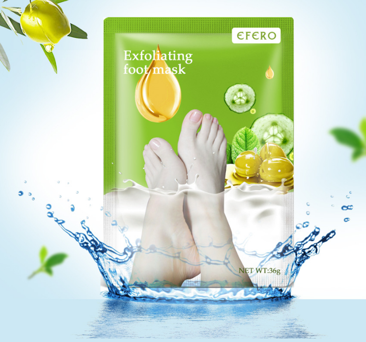 Exfoliating Foot Mask Foot SPA Pedicure Socks Removing Dead Skin Whitening Heels Feet Peeling Anti Cracked Foot Skin Car - image 5