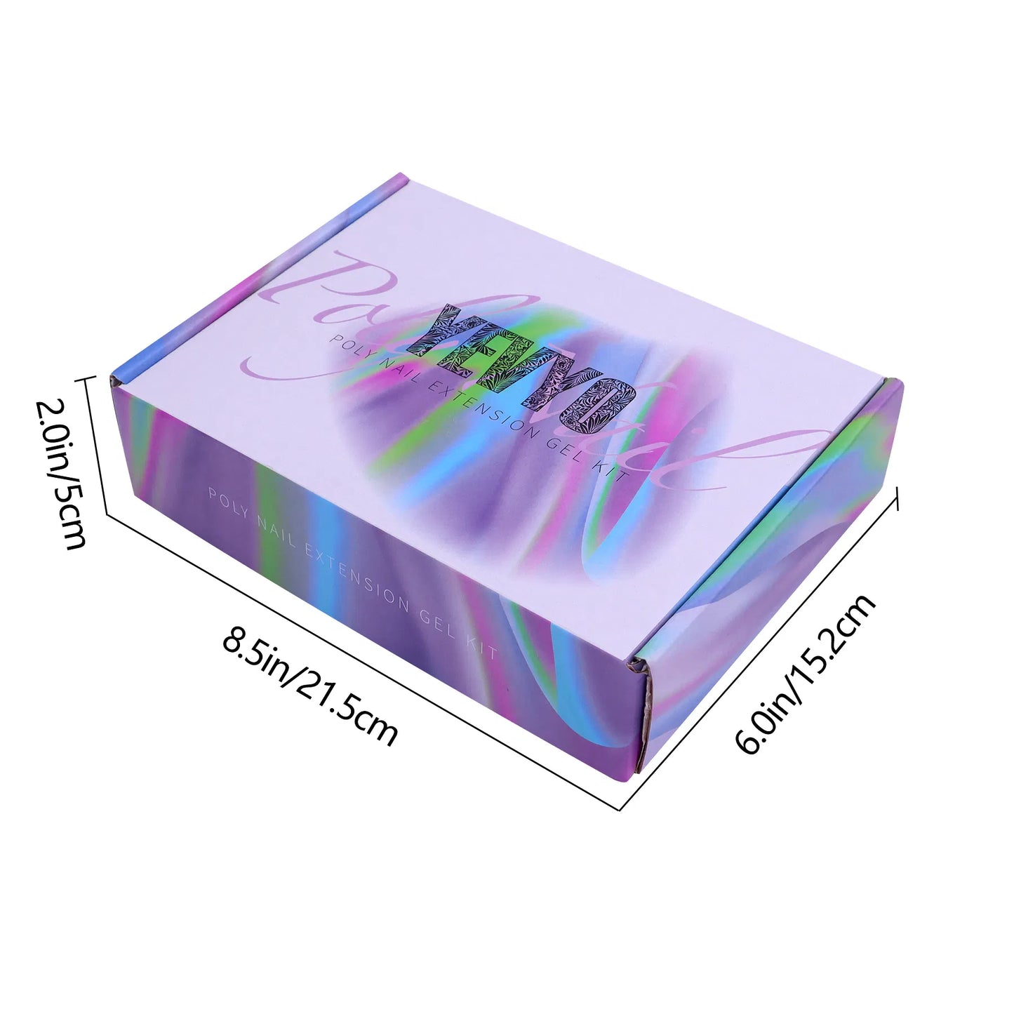 6 PCS Polygel Nail Kit With UV Nail Lamp, Slip Solution, Top Base Coat, Builder Nails Art Tools For Beginners - image 4