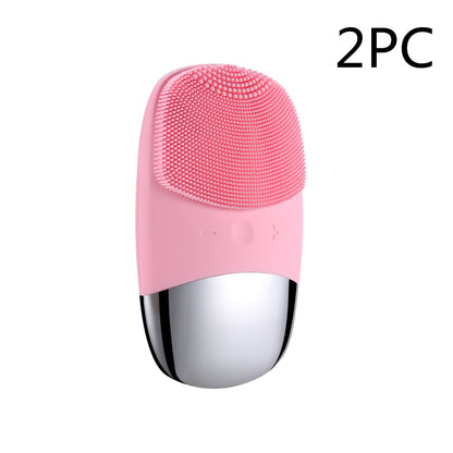 Mini Silicone Electric Face Cleansing Brush Electric Facial Cleanser Facial Cleansing Brush Skin Massager Skin Care Tool - image 4