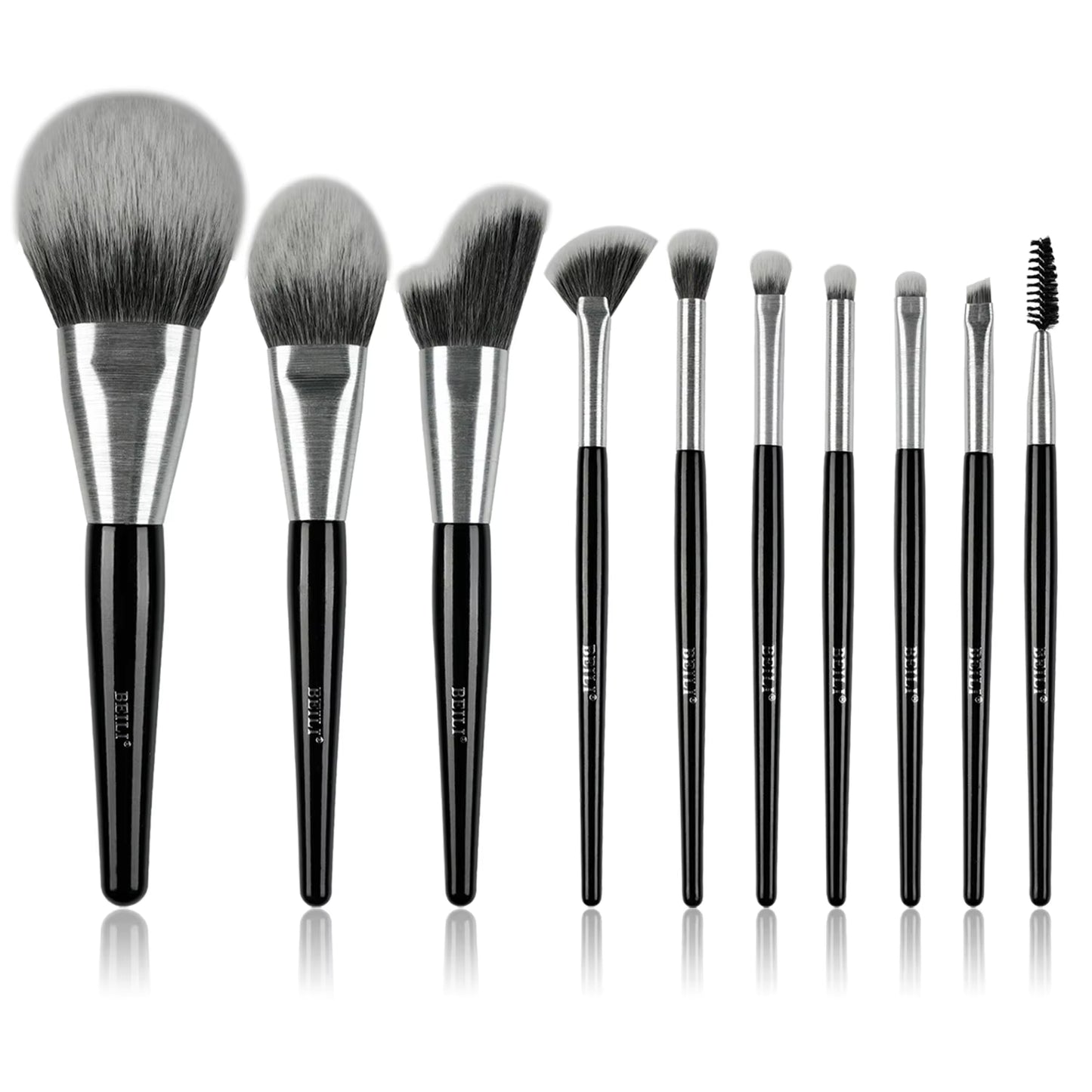 High-quality Makeup Brushes With Wooden Handles, Premium Natural 10pcs Makeup Brushes. - image 5