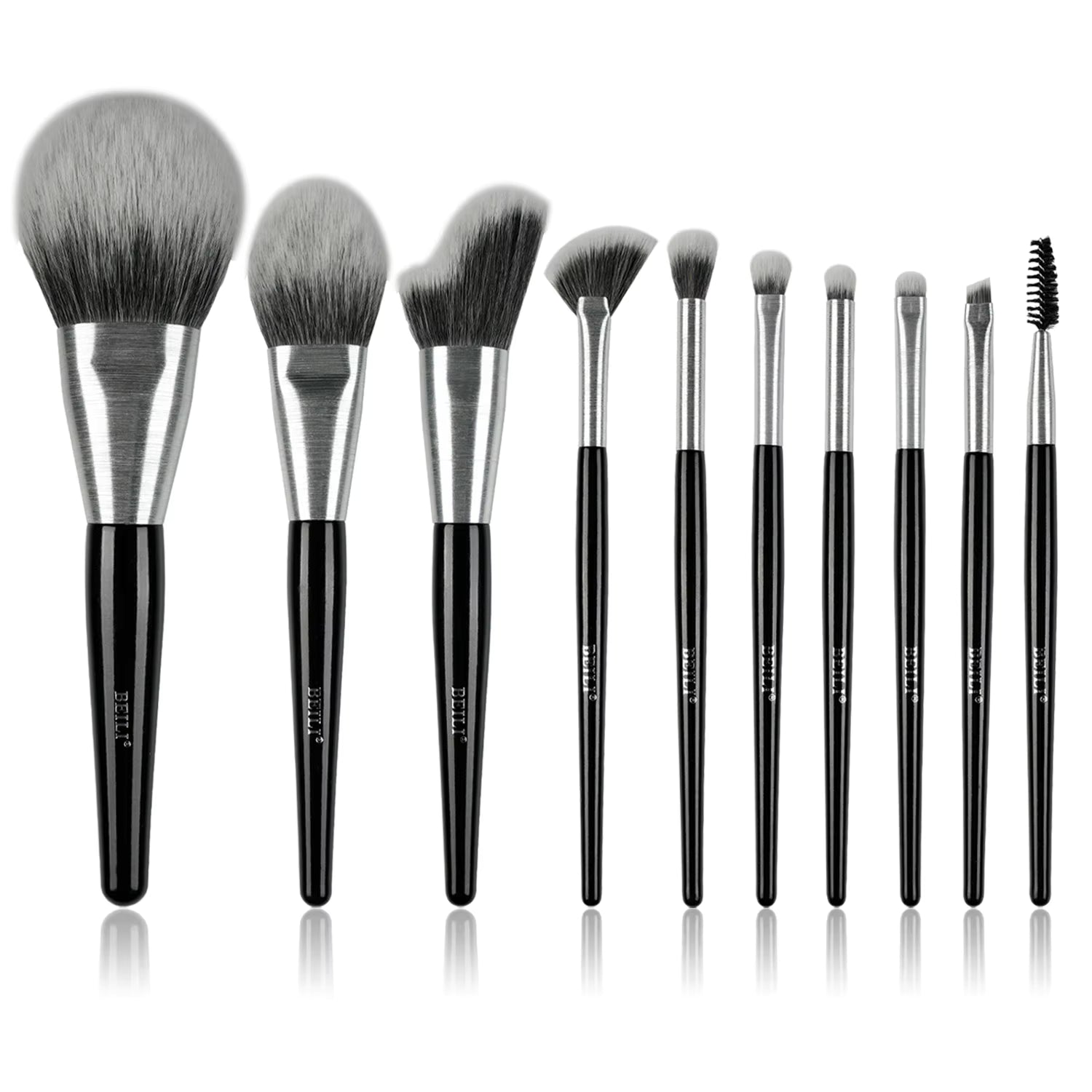 High-quality Makeup Brushes With Wooden Handles, Premium Natural 10pcs Makeup Brushes. - image 5