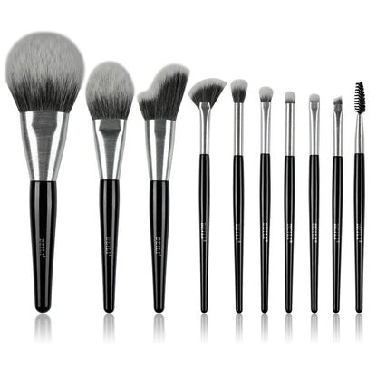 High-quality Makeup Brushes With Wooden Handles, Premium Natural 10pcs Makeup Brushes. - image 5