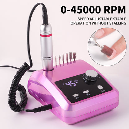 Electric Nail Drill Professional - 45000 RPM Nail File Kit Machine With LCD Display, Hand & Foot Control Low Noise For A - image 8