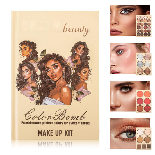 UDAER Beauty Color Bomb 63-Color Makeup Kit - Multi-Function Eyeshadow, Blush, Highlighter & Contour Palette - image 2