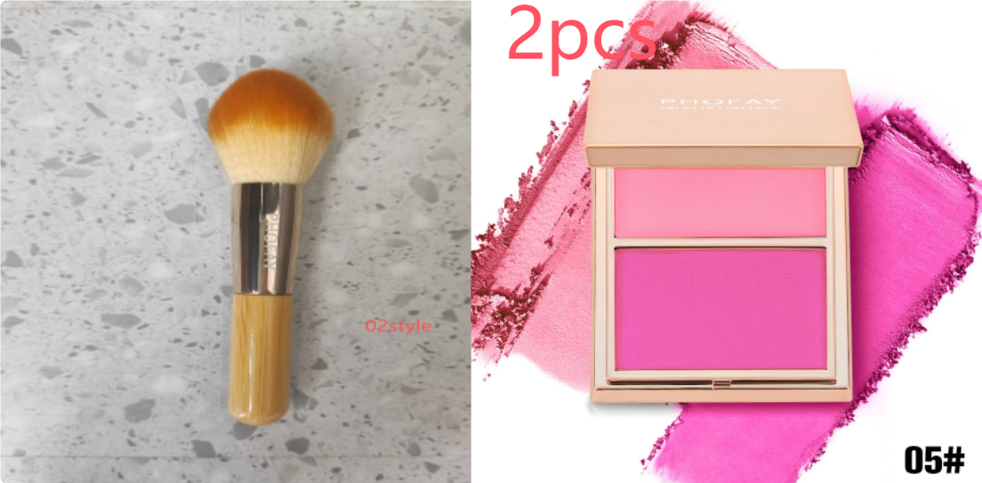 PHOFAY Double-Take Cream & Powder Blush Duo - image 3