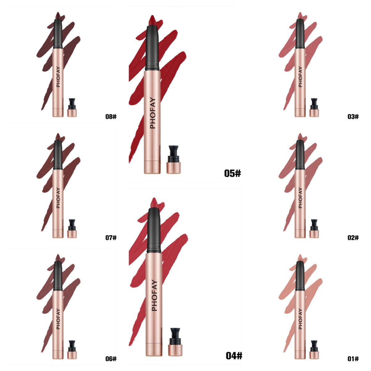 PHOFAY MATTE LIP LINER LIPSTICK PEN - image 3