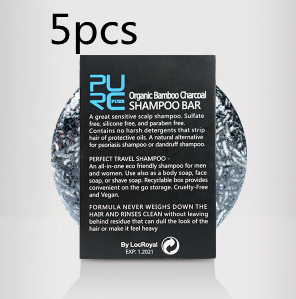 Hand-Extracted Soap Shampoo Bamboo Charcoal Shampoo Soap - image 4