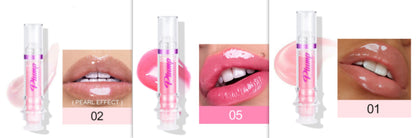 New Tube Lip Rich Lip Color Slightly Spicy Lip Honey Lip Glass Mirror Face Lip Mirror Liquid Lipstick - image 3