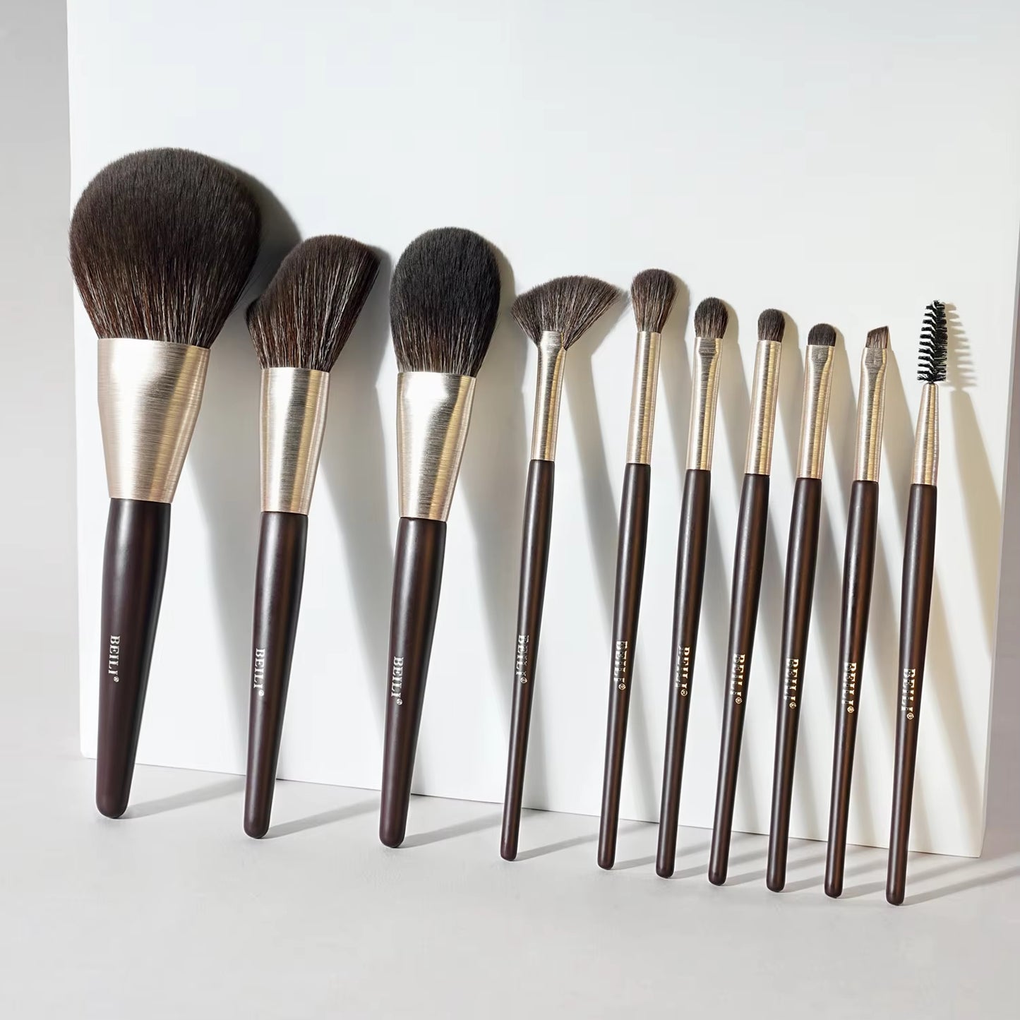 High-quality Makeup Brushes With Wooden Handles, Premium Natural 10pcs Makeup Brushes. - image 7