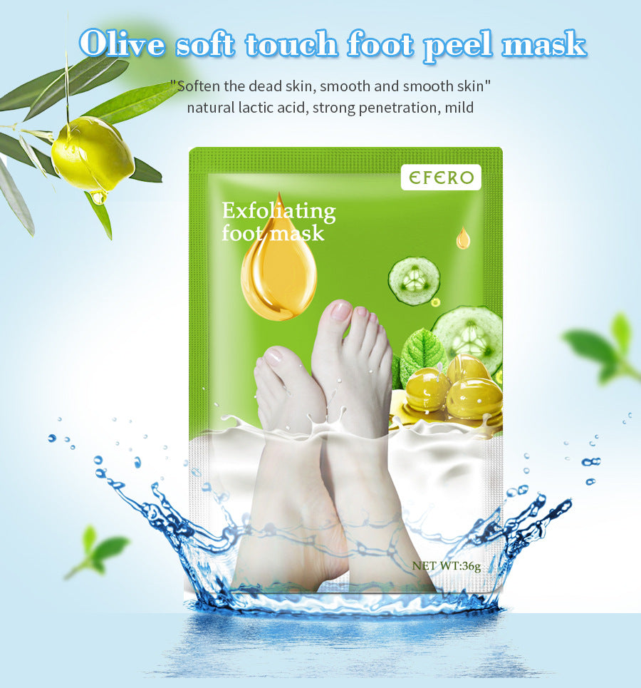 Exfoliating Foot Mask Foot SPA Pedicure Socks Removing Dead Skin Whitening Heels Feet Peeling Anti Cracked Foot Skin Car - image 4