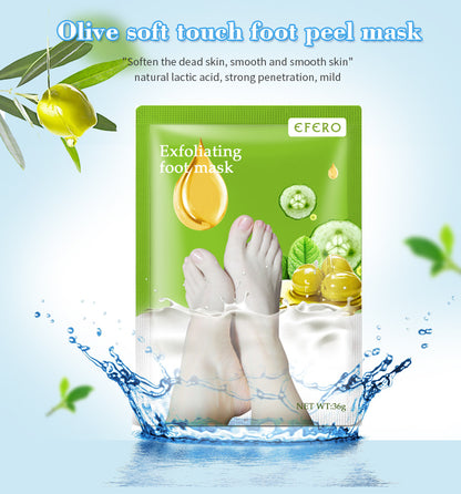 Exfoliating Foot Mask Foot SPA Pedicure Socks Removing Dead Skin Whitening Heels Feet Peeling Anti Cracked Foot Skin Car - image 4