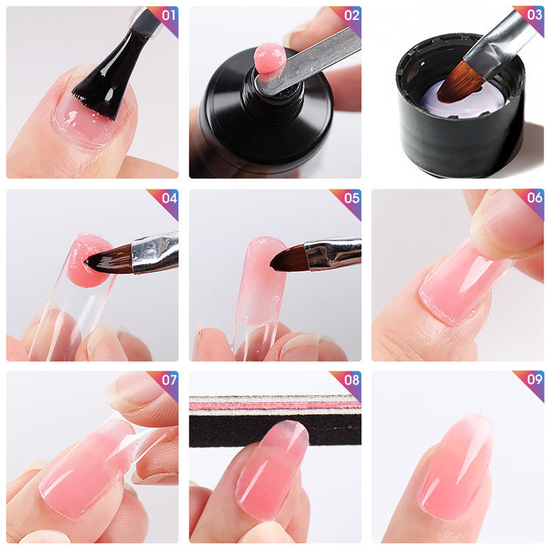 Multi-color mixed nail solid model glue - image 2