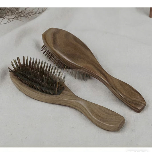 Natural Green Sandalwood Massage Comb, Hair Comb, Wooden Comb, Scalp Massager, Hair Growth Comb, Mas