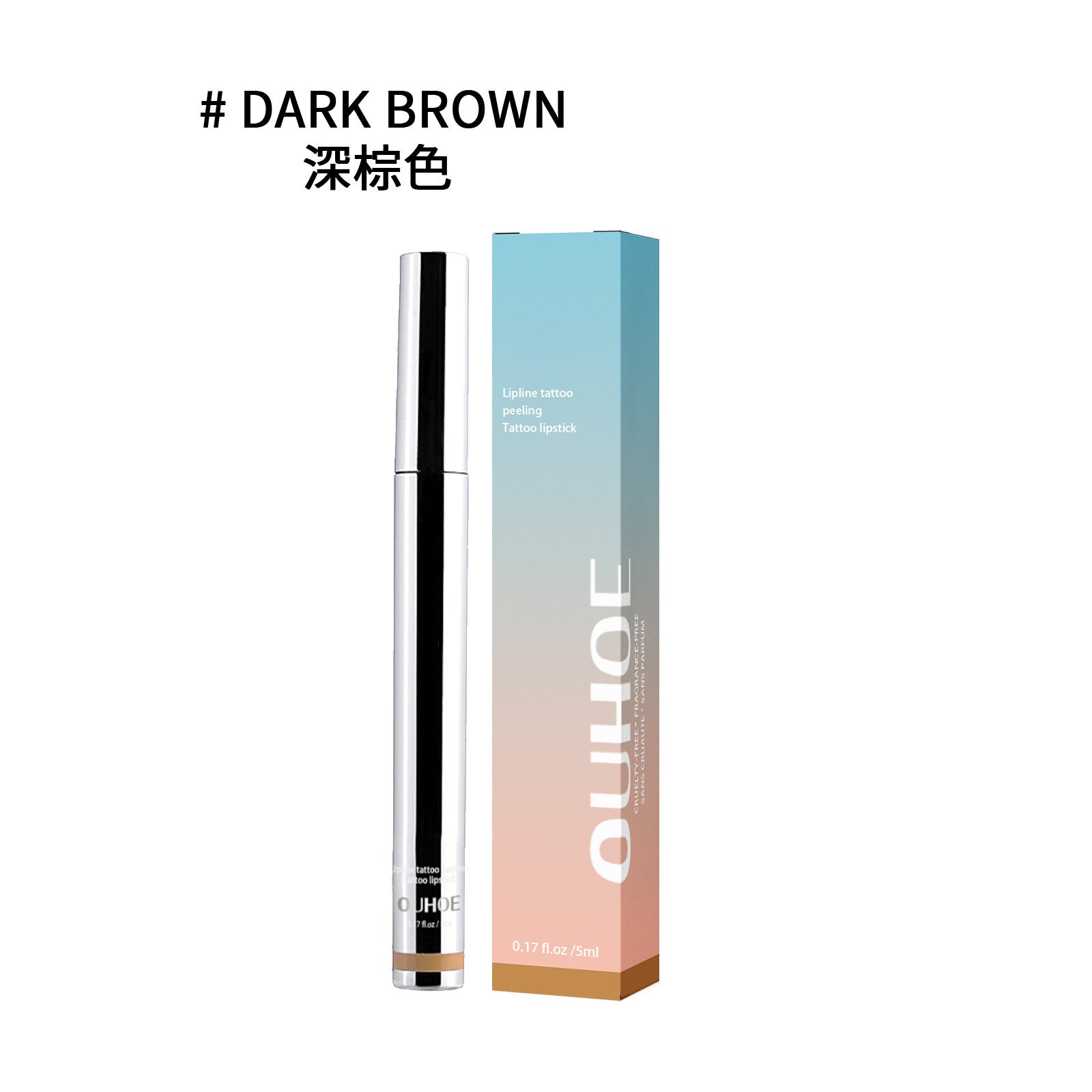 OUHOE Peel Lip Liner, Plump Lip Lines Show Lip Color Without Makeup Peeling Lip Liner - image 6