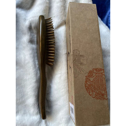 Natural Green Sandalwood Massage Comb, Hair Comb, Wooden Comb, Scalp Massager, Hair Growth Comb, Massage Comb - image 6