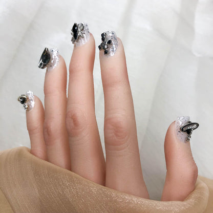 GGDDSHA Press On Nails Short, No Fade Out Fake NailsSeamless Fit Soft Gel Glue On Nails Charms For WomenHandmade Nail Ar - image 3