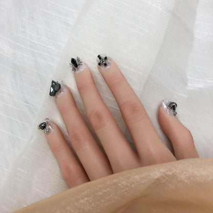 GGDDSHA Press On Nails Short, No Fade Out Fake NailsSeamless Fit Soft Gel Glue On Nails Charms For WomenHandmade Nail Ar - image 4