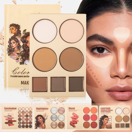 UDAER Beauty Color Bomb 63-Color Makeup Kit - Multi-Function Eyeshadow, Blush, Highlighter & Contour