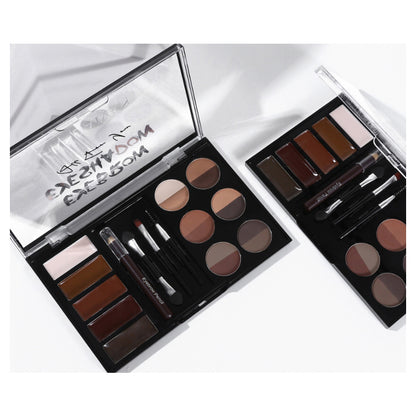Eyebrow Enhancers Cream Powder Palette,Eyebrow Powder And Eyebrow Card - image 3
