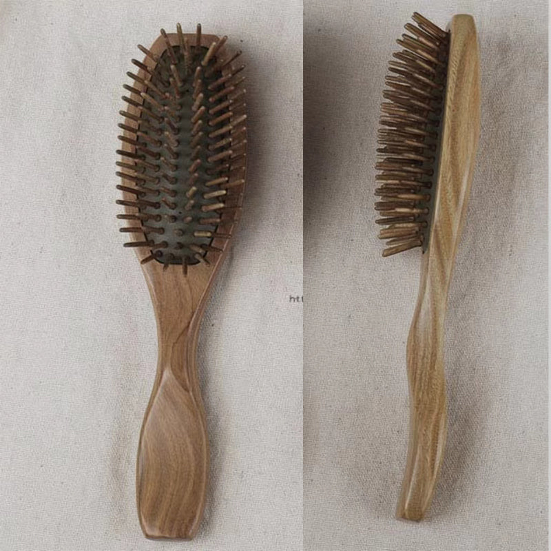 Natural Green Sandalwood Massage Comb, Hair Comb, Wooden Comb, Scalp Massager, Hair Growth Comb, Massage Comb - image 5