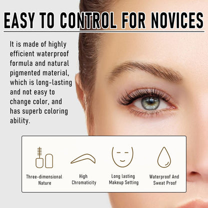 EELHOE Peel-off Eyebrow Dye Gel - Waterproof, Sweat-proof, Smudge-resistant For Creating Natural 3D Volumetric Brows Tat - image 3