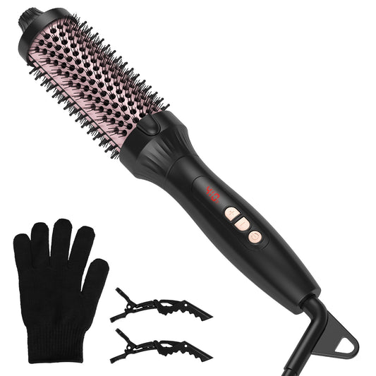 1Pc 3 In 1 Thermal Brush Hair Curler Brush Hair Curler Straightener With 10 Heating Levels 30S Fast 