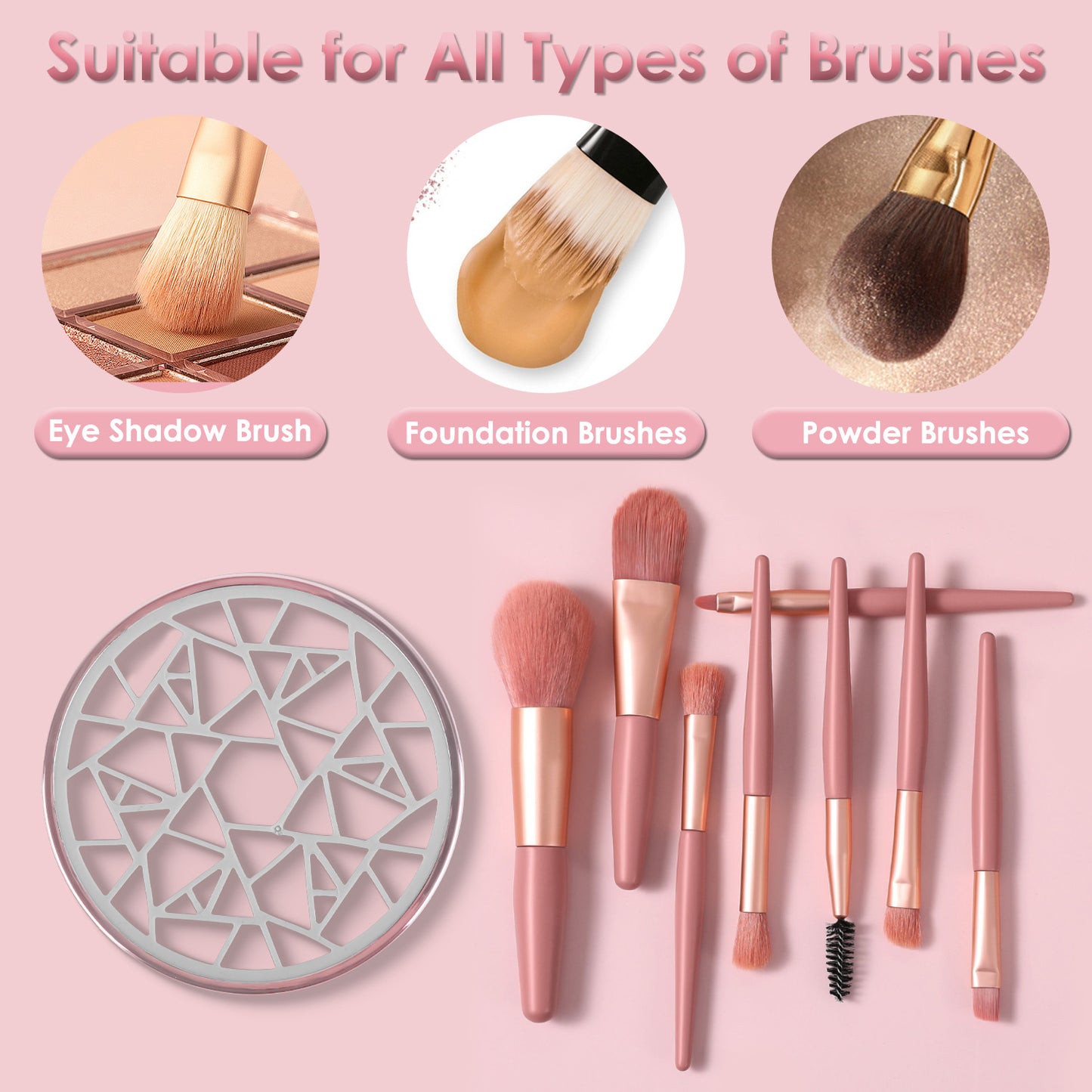 4 In 1 Electric Makeup Brush Cleaner USB Powered Automatic Brush Blender Machine With Timer Digital Display Cleaning Dry - image 10