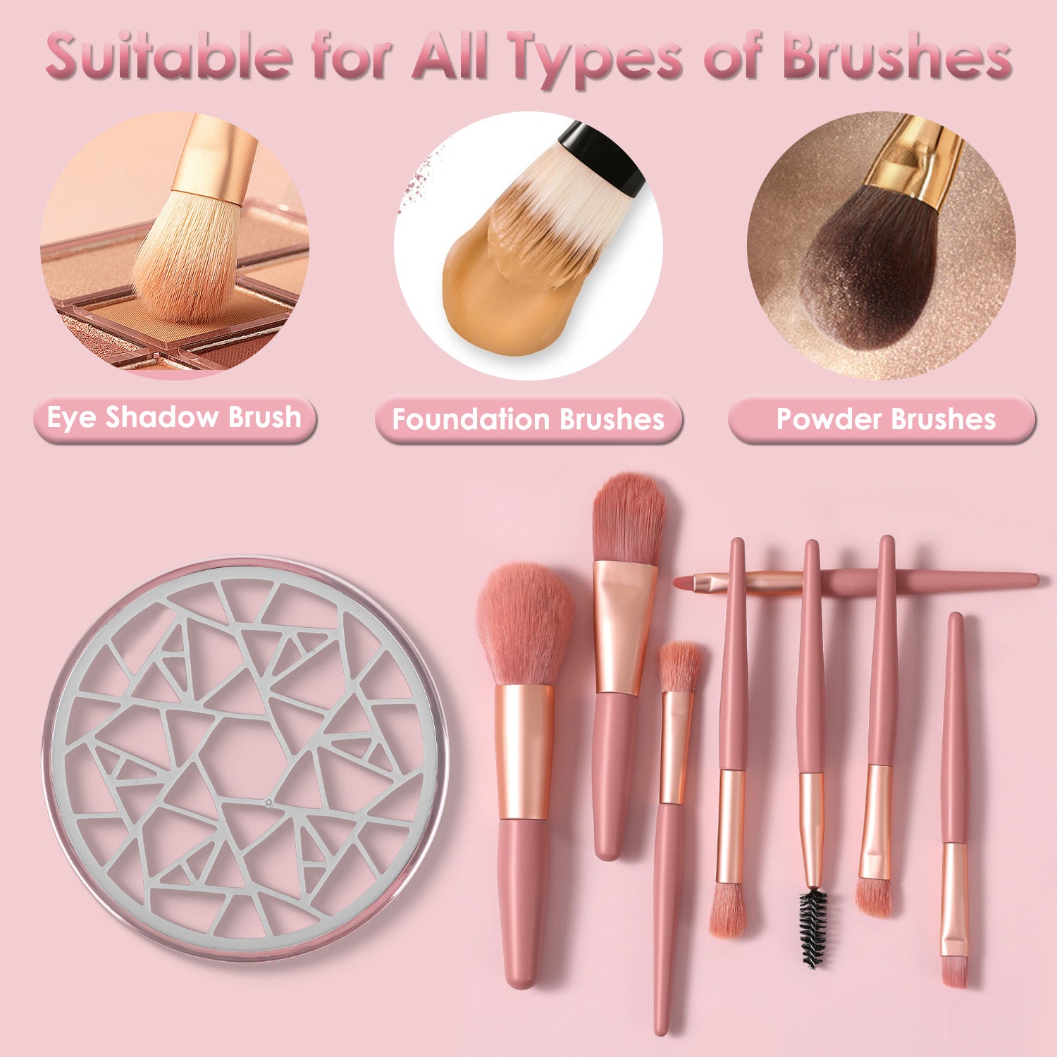4 In 1 Electric Makeup Brush Cleaner USB Powered Automatic Brush Blender Machine With Timer Digital Display Cleaning Dry - image 10