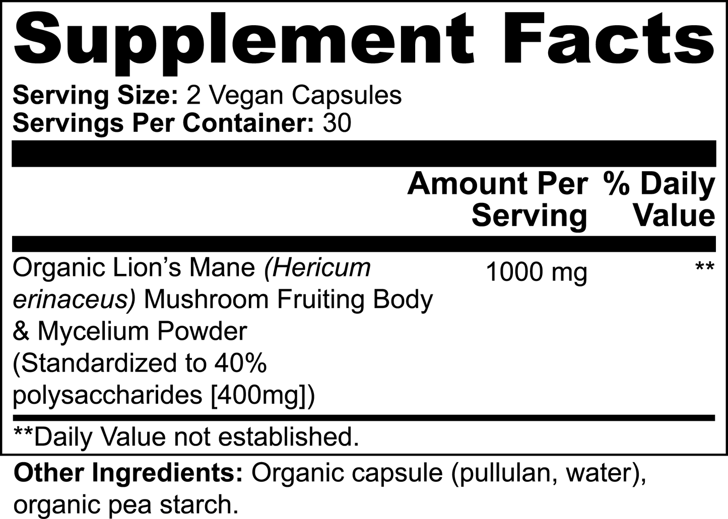 Lions Mane Mushroom Supplement Cognitive Support, Focus, Mood Boost, And Recovery For Athletes - image 3