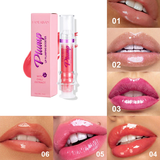 New Tube Lip Rich Lip Color Slightly Spicy Lip Honey Lip Glass Mirror Face Lip Mirror Liquid Lipstic
