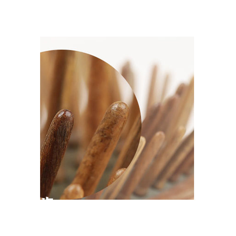 Natural Green Sandalwood Massage Comb, Hair Comb, Wooden Comb, Scalp Massager, Hair Growth Comb, Massage Comb - image 3